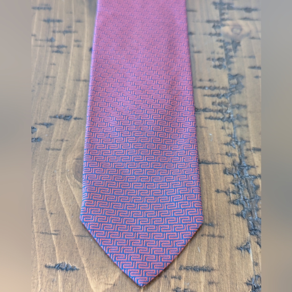 Versace greca slim tie